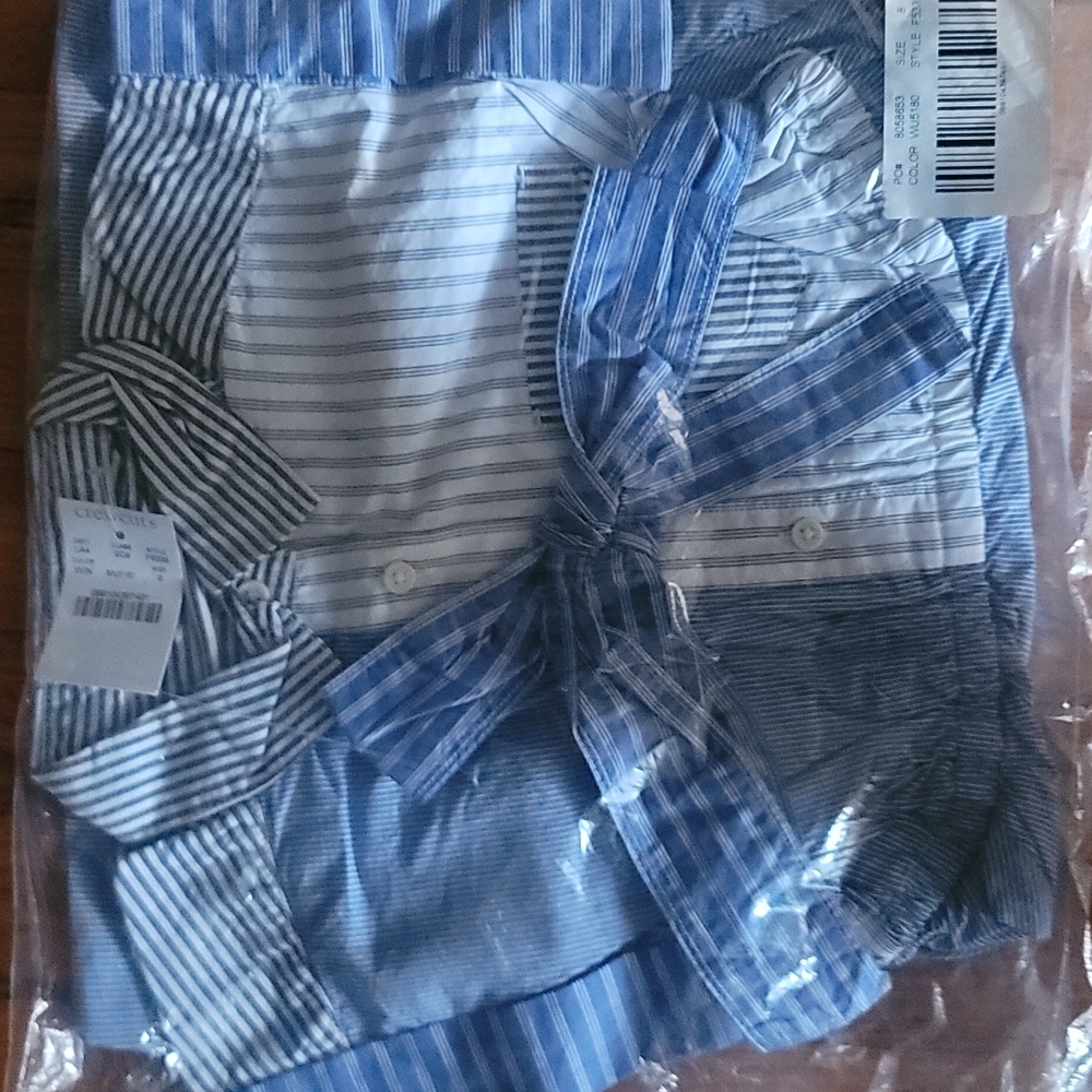 A multi pinstripe dress.